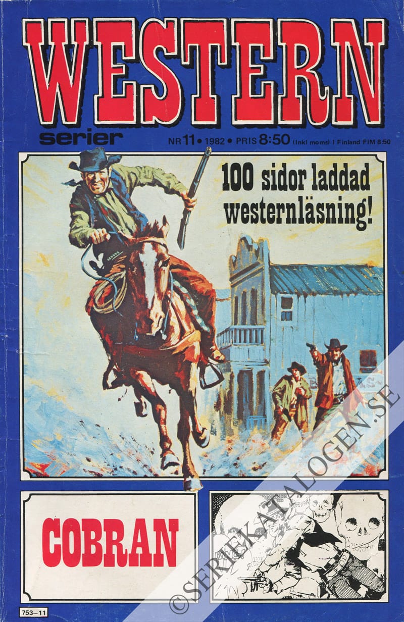 Framsida på Westernserier #11 (1982)