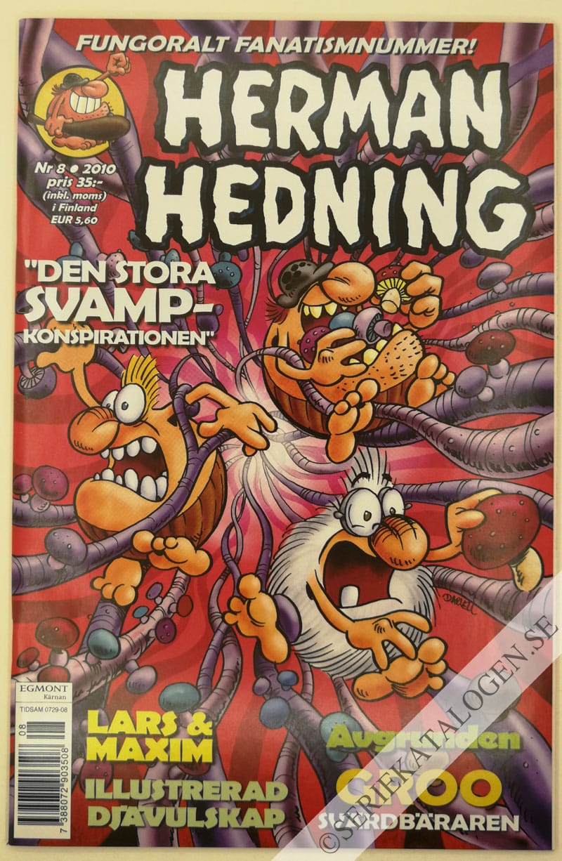 Framsida på Herman Hedning #8 (2010)