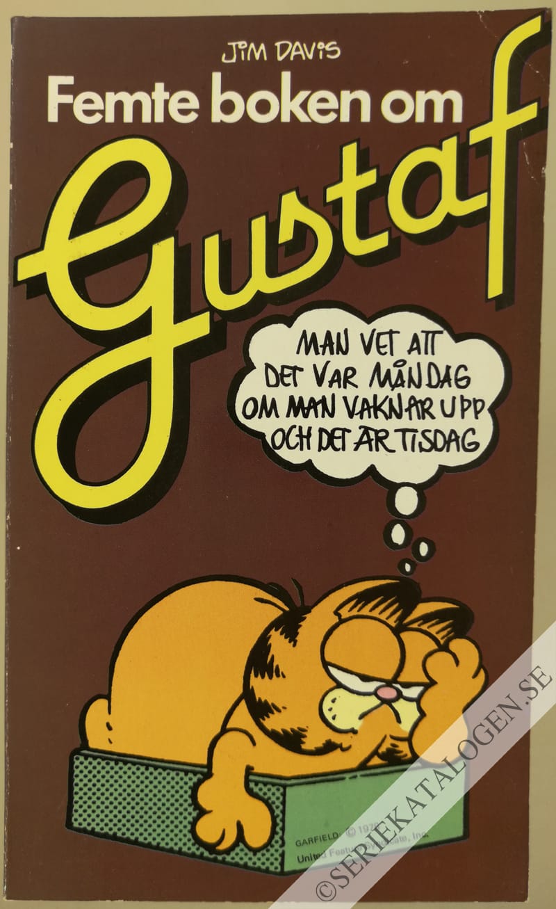 Framsida på Gustaf Femte boken om Gustaf (1983)