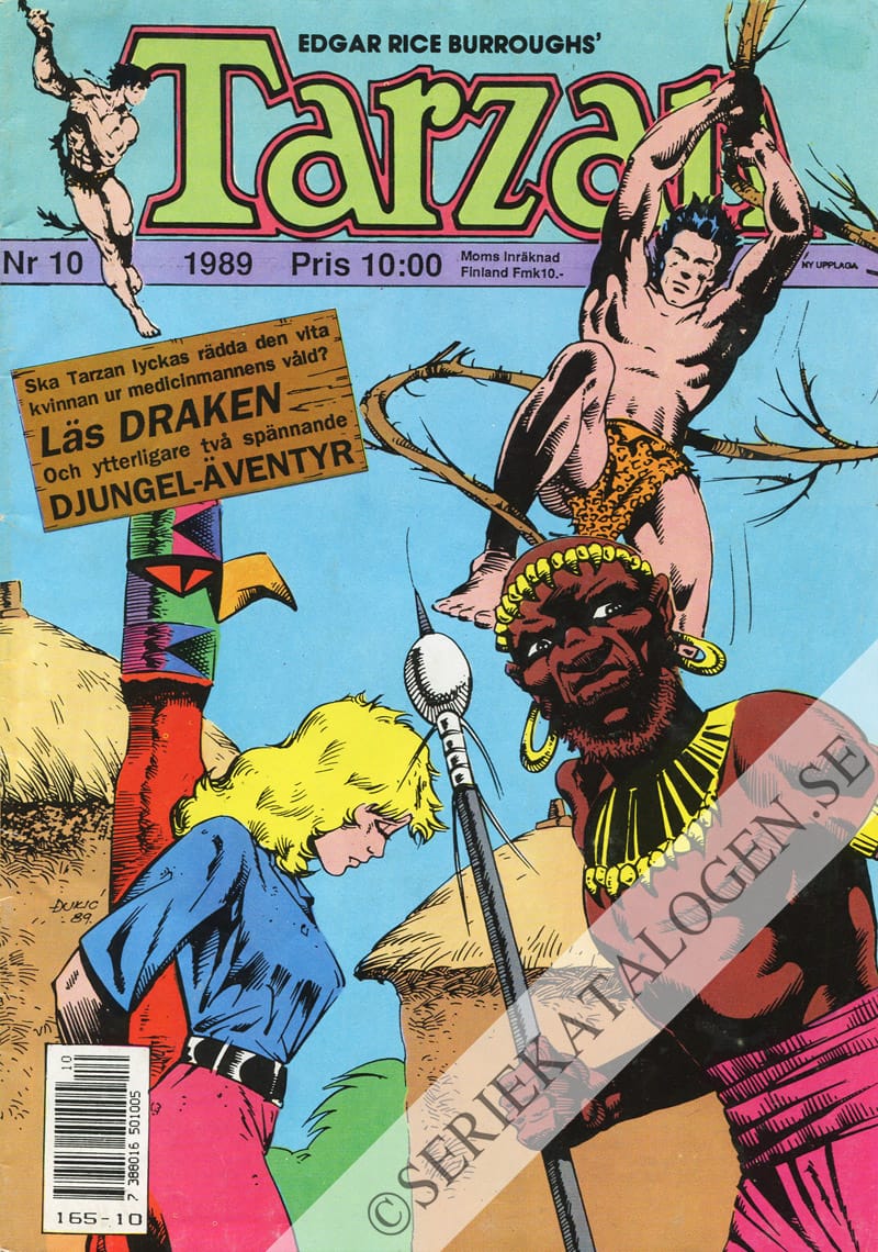 Framsida på Tarzan #10 (1989)