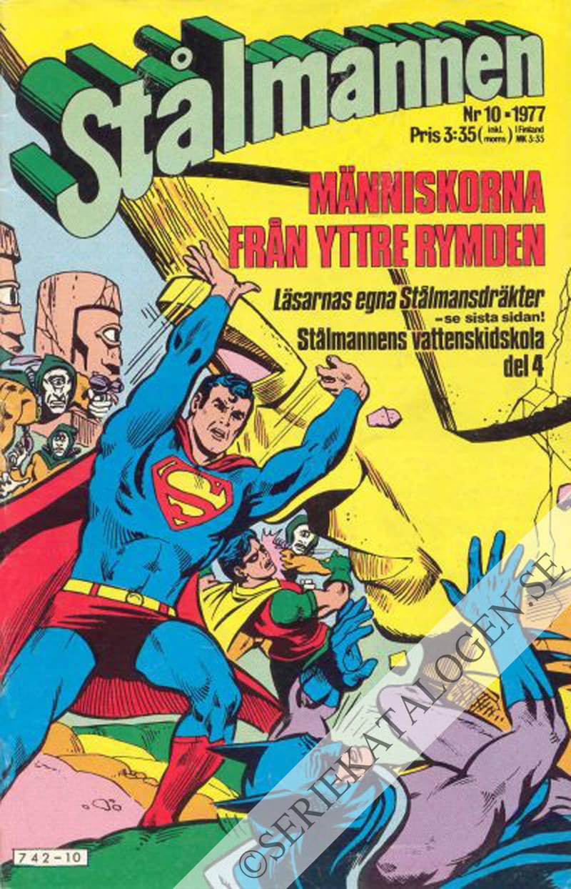 Framsida på Stålmannen #10 (1977)