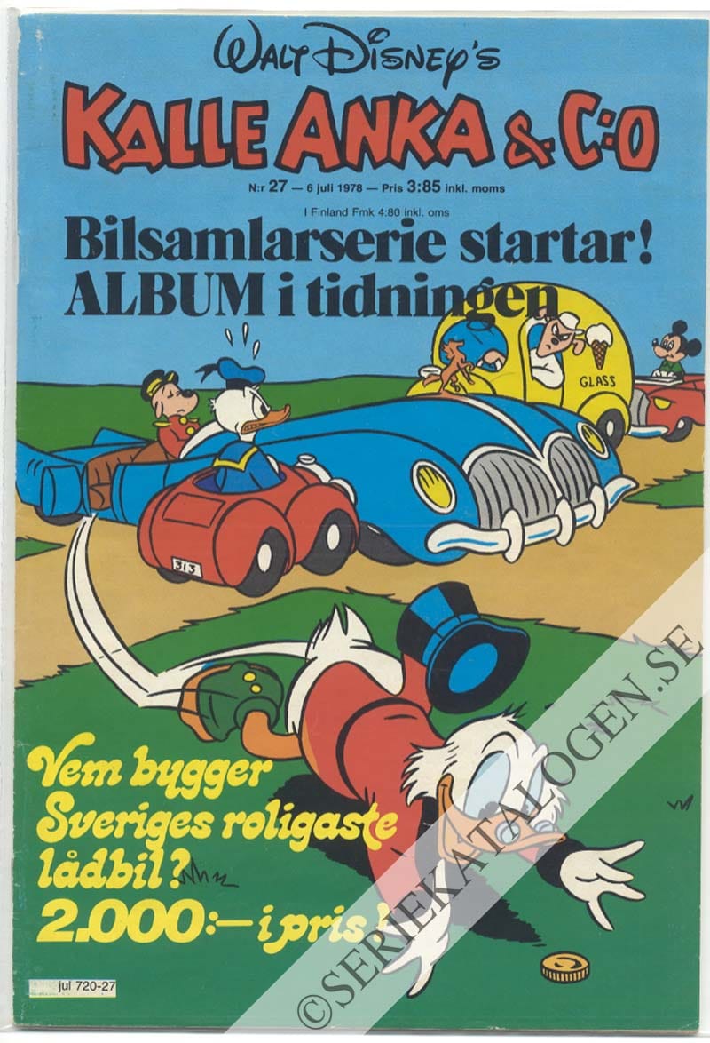 Framsida på Kalle Anka & C:o #27 (1978)