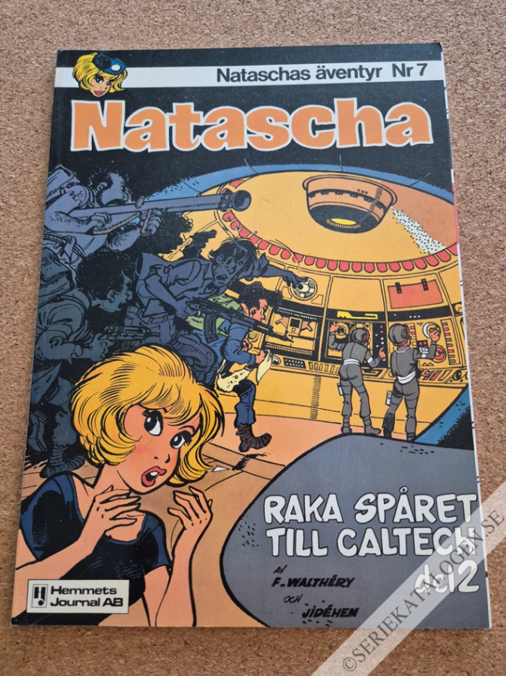 Framsida på Nataschas äventyr Raka spåret till Caltech, del 2 (1983)