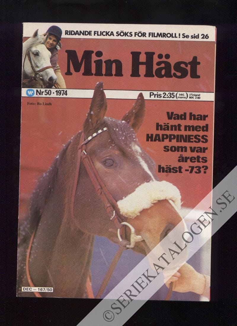 Framsida på Min häst #50 (1974)