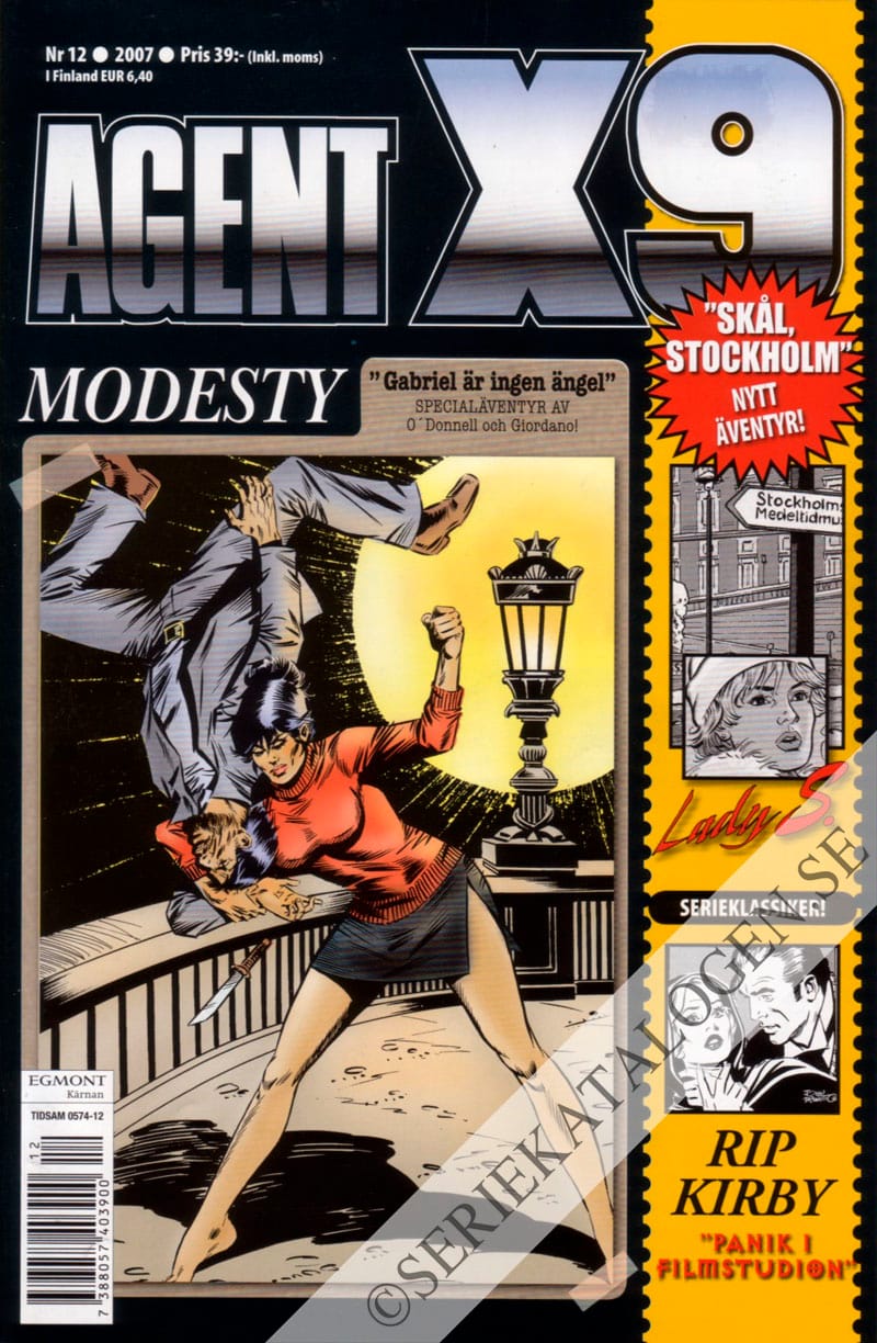 Framsida på Agent X9 #12 (2007)