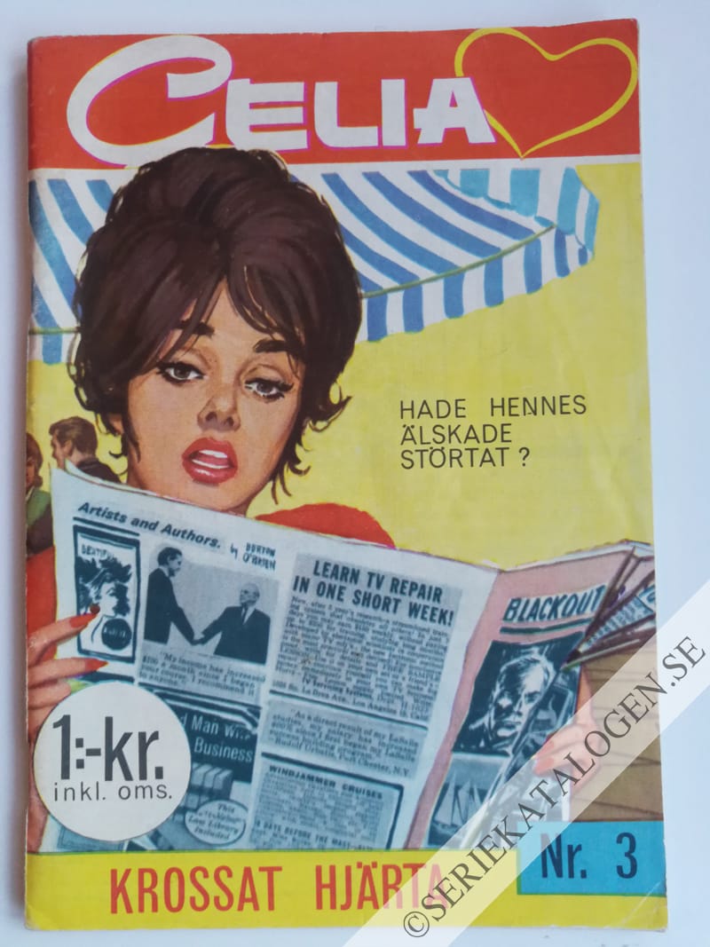 Framsida på Celia Krossat hjärta (1964)