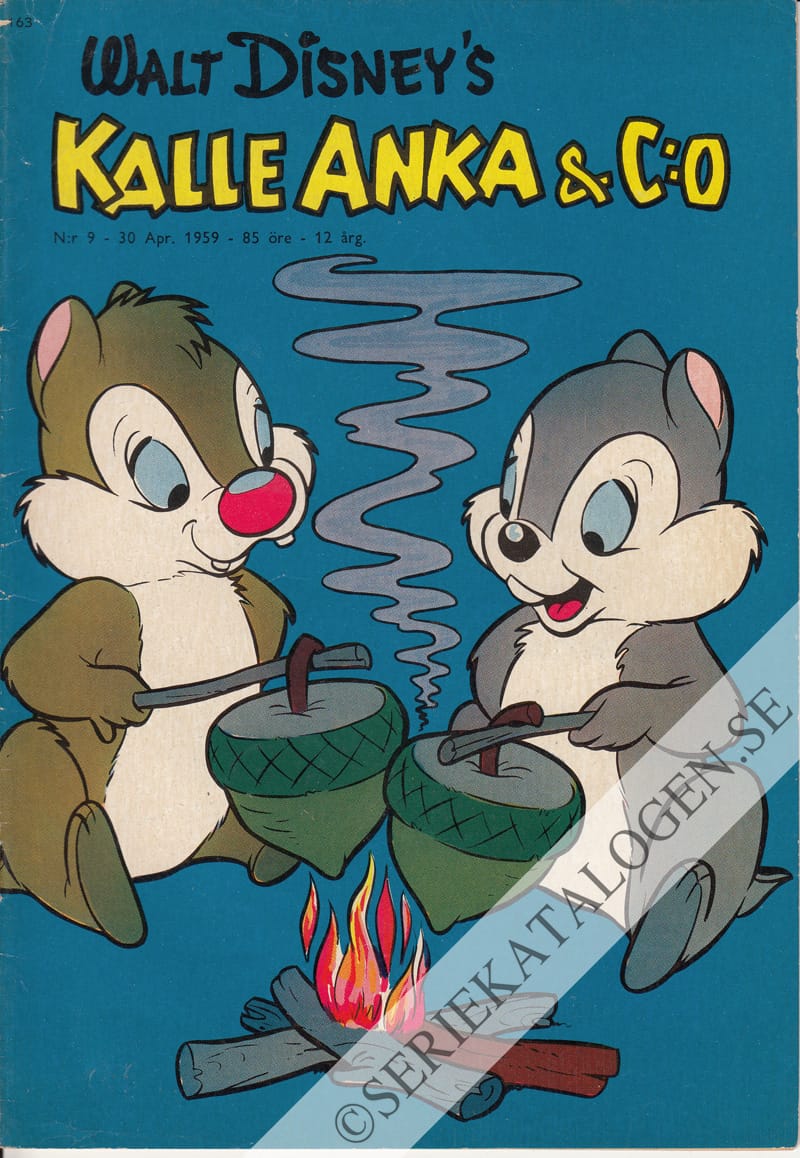 Framsida på Kalle Anka & C:o #9 (1959)