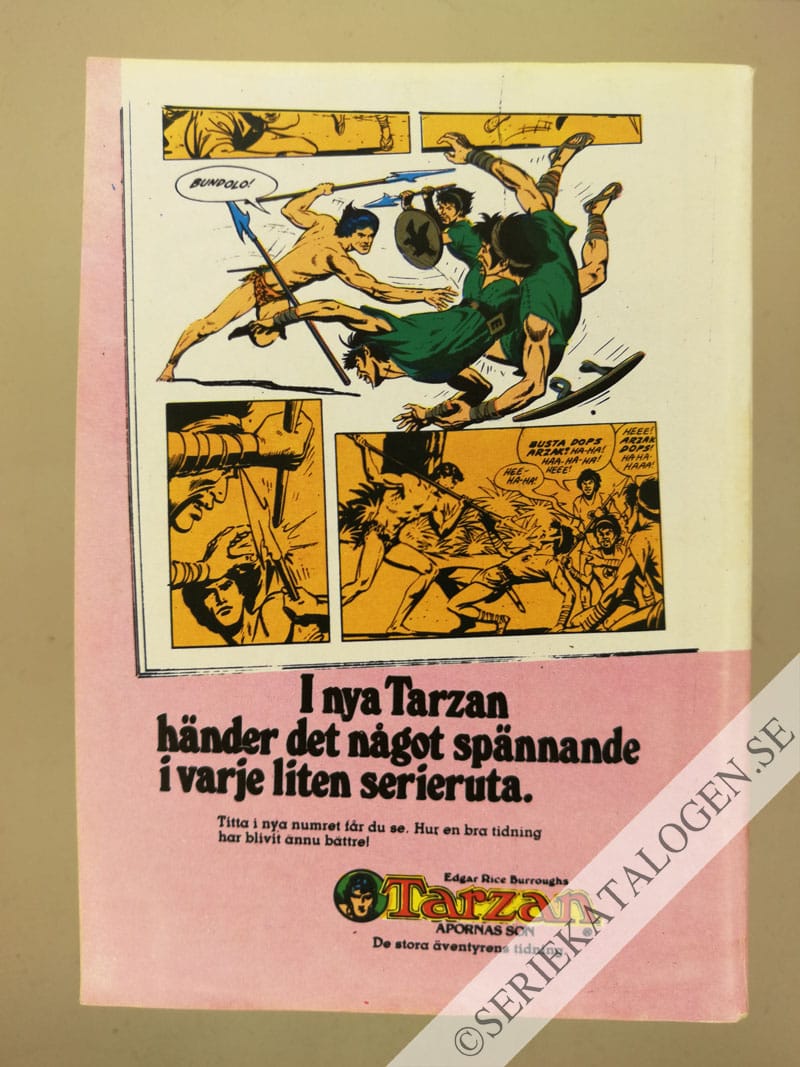 Baksida på Skumt spel i Singapore (1978)