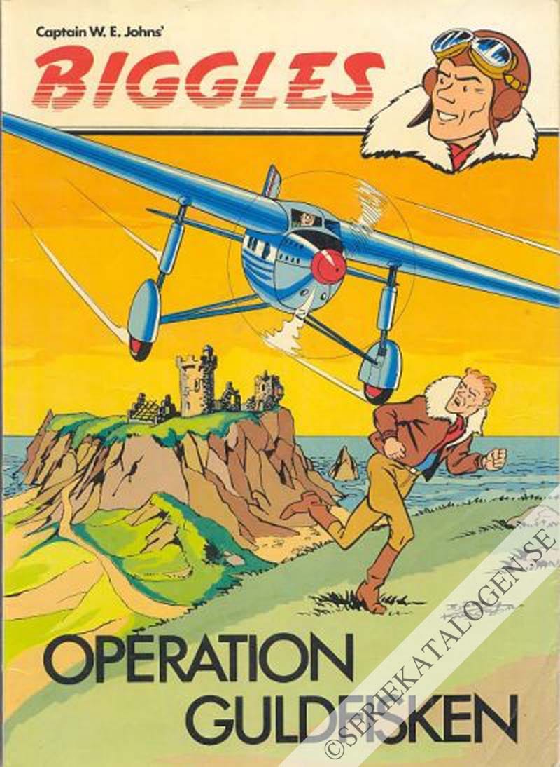 Framsida på Biggles Operation Guldfisken (1978)