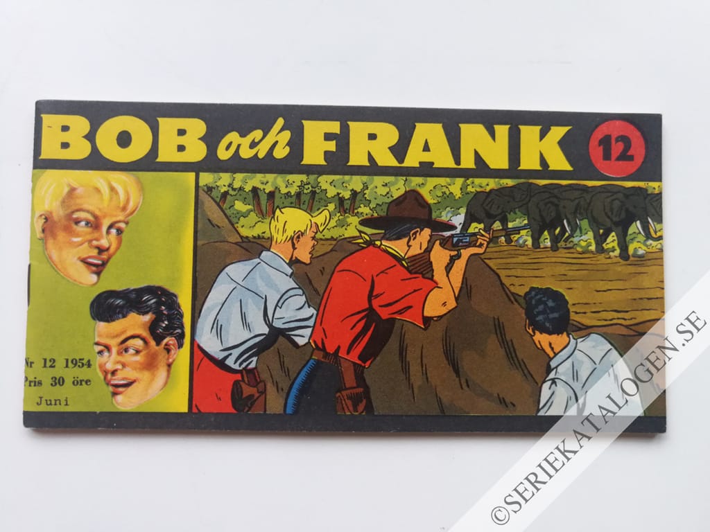 Framsida på Bob och Frank #12 (1954)