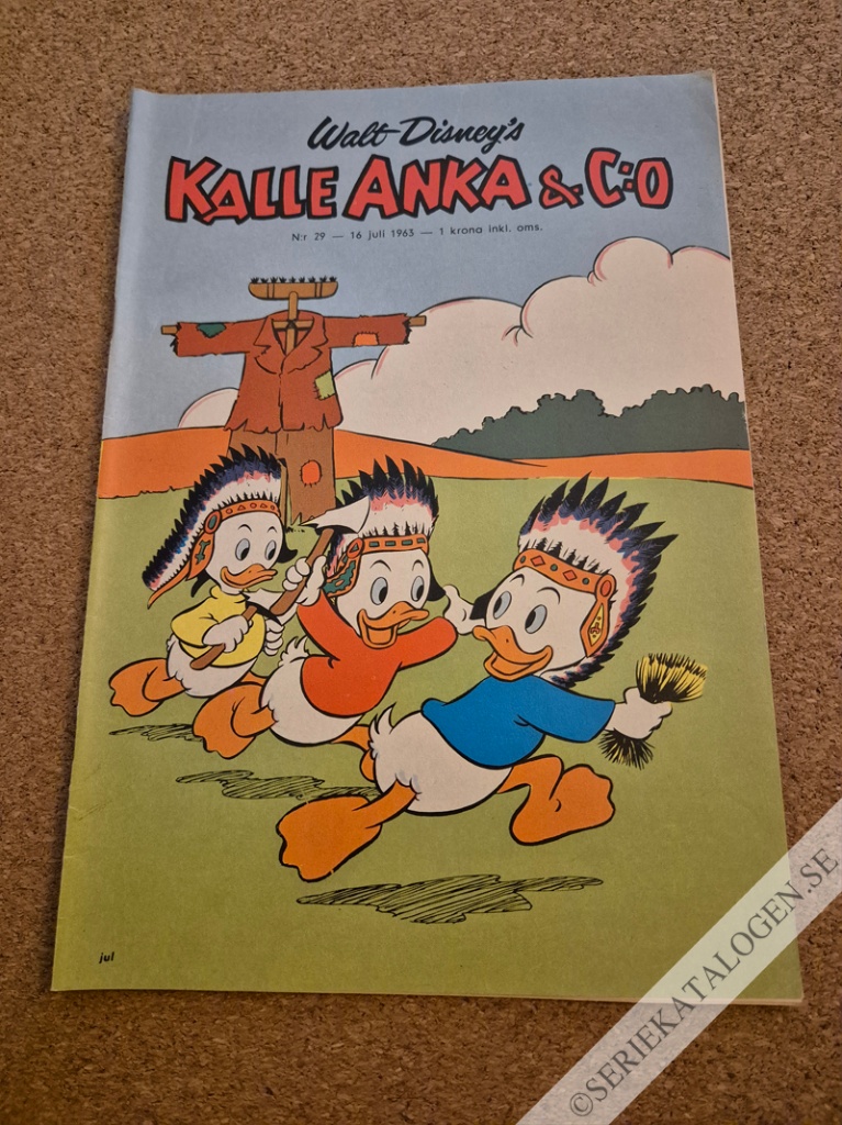 Framsida på Kalle Anka & C:o #29 (1963)
