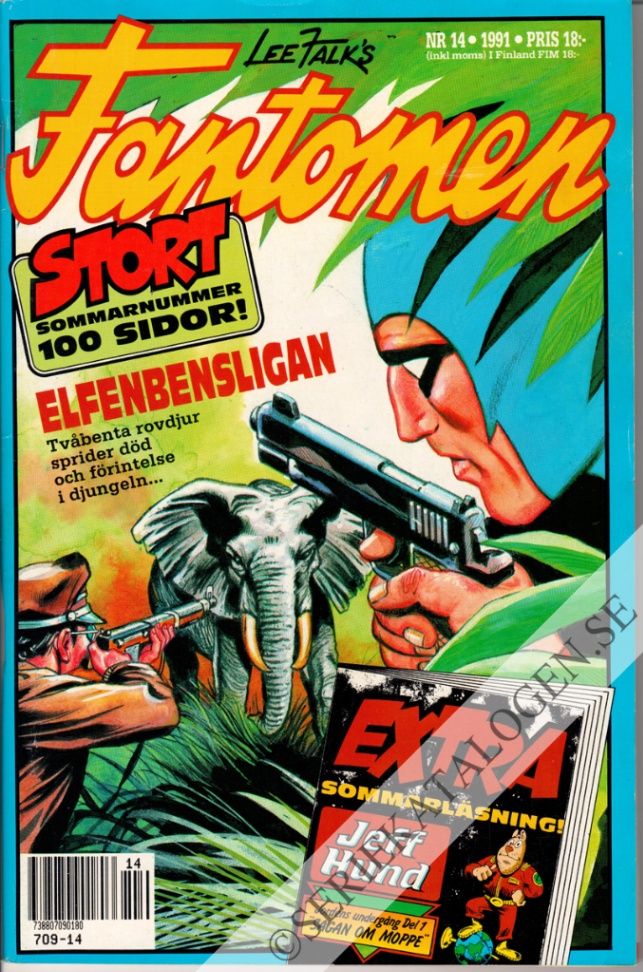 Framsida på Fantomen #14 (1991)
