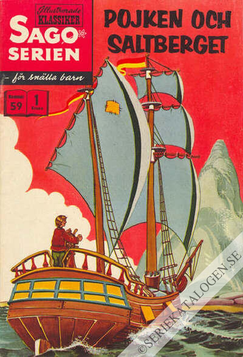 Framsida på Sagoserien Pojken och saltberget (1961)
