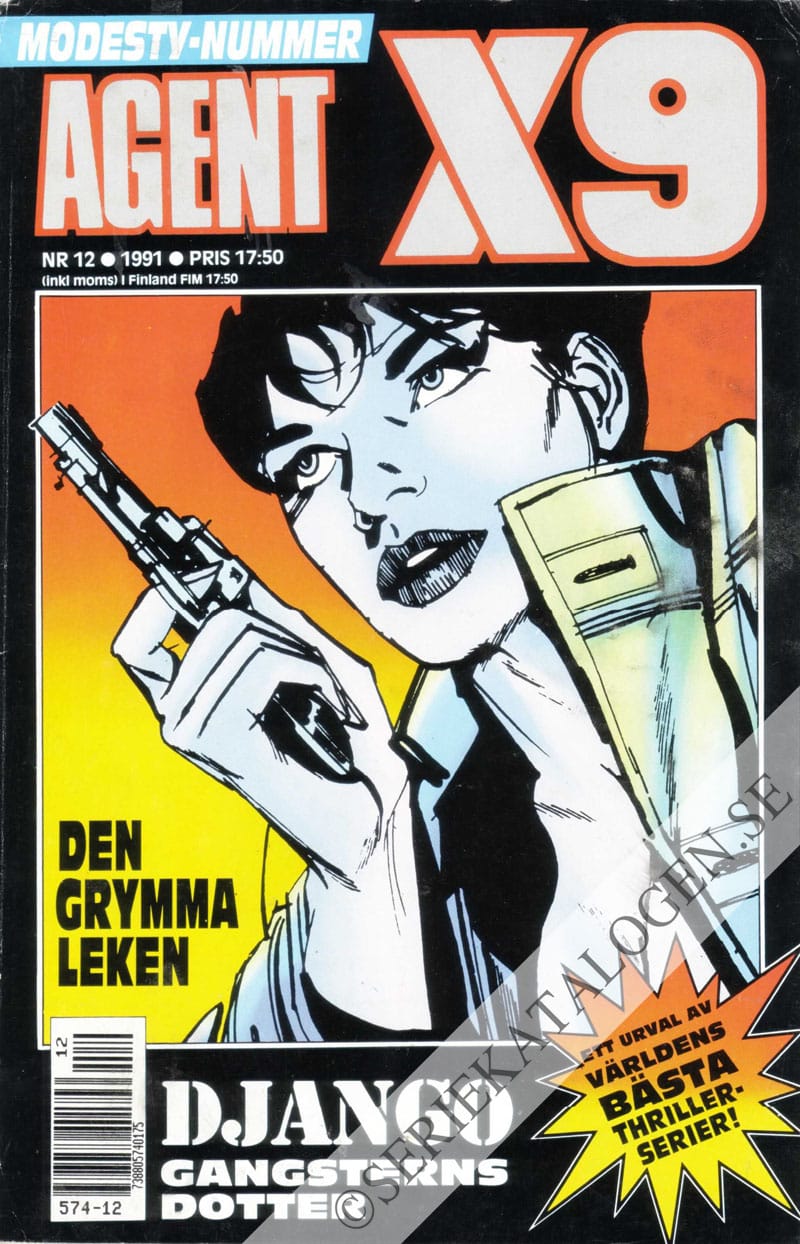 Framsida på Agent X9 #12 (1991)