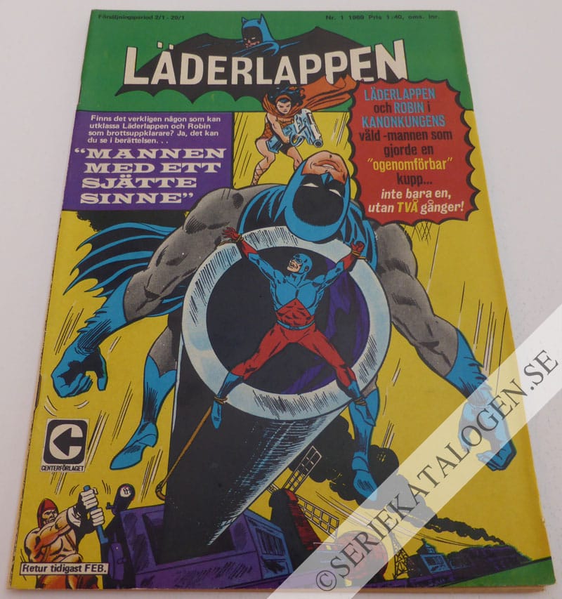 Framsida på Läderlappen och Robin #1 (1969)
