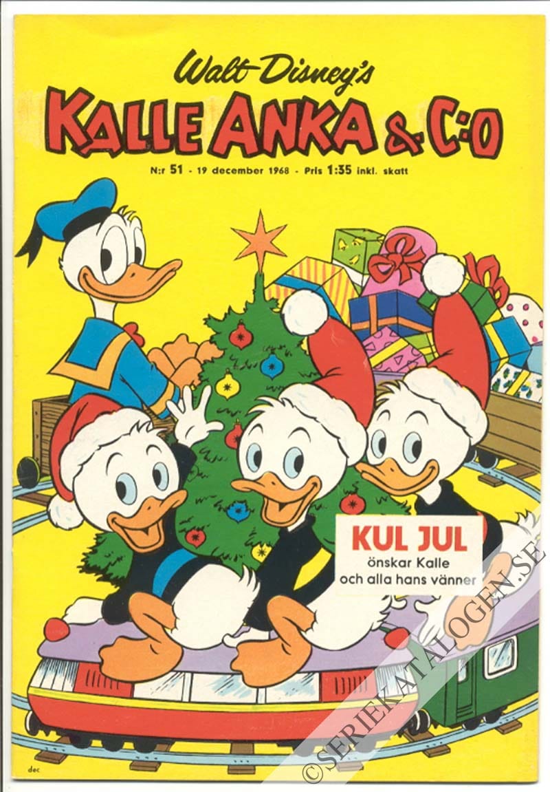 Framsida på Kalle Anka & C:o #51 (1968)
