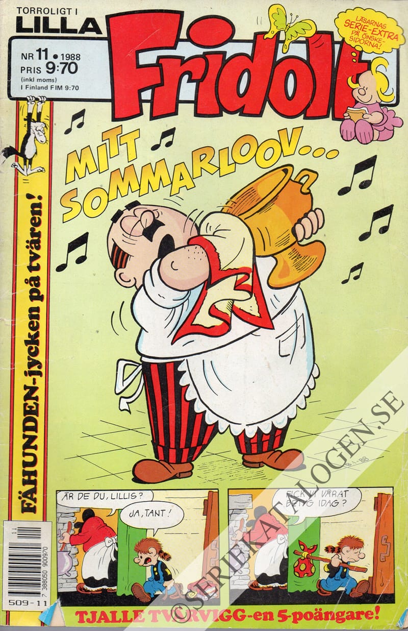 Framsida på Lilla Fridolf #11 (1988)