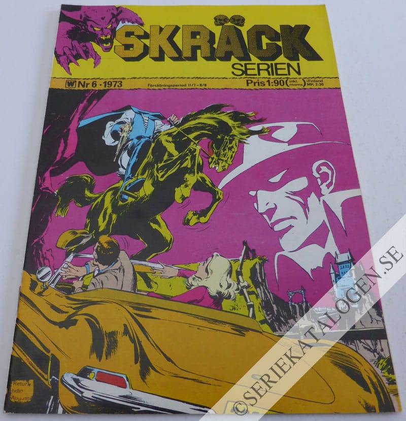 Framsida på Skräckserien #6 (1973)