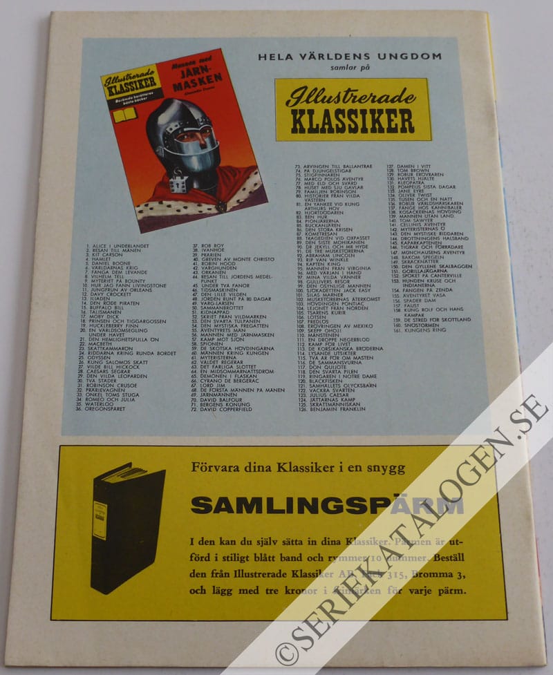 Baksida på Flyktingen från Troja (1963)