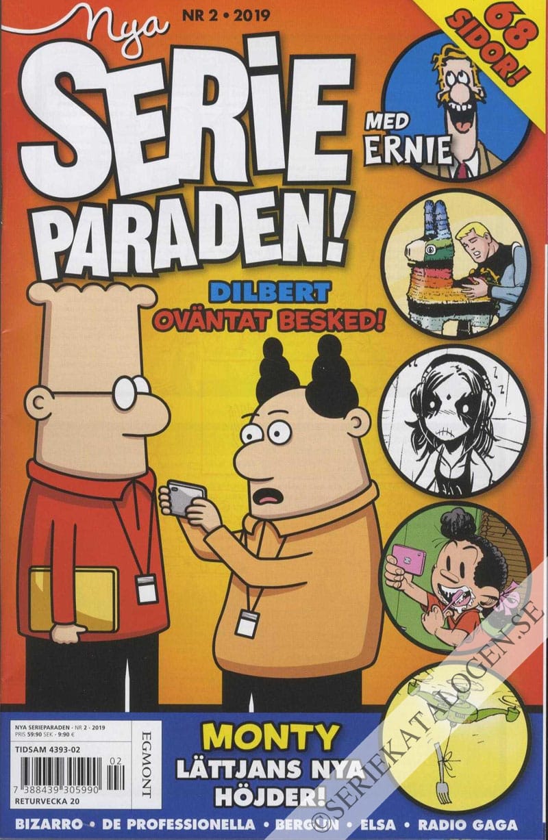 Framsida på Nya Serieparaden #2 (2019)