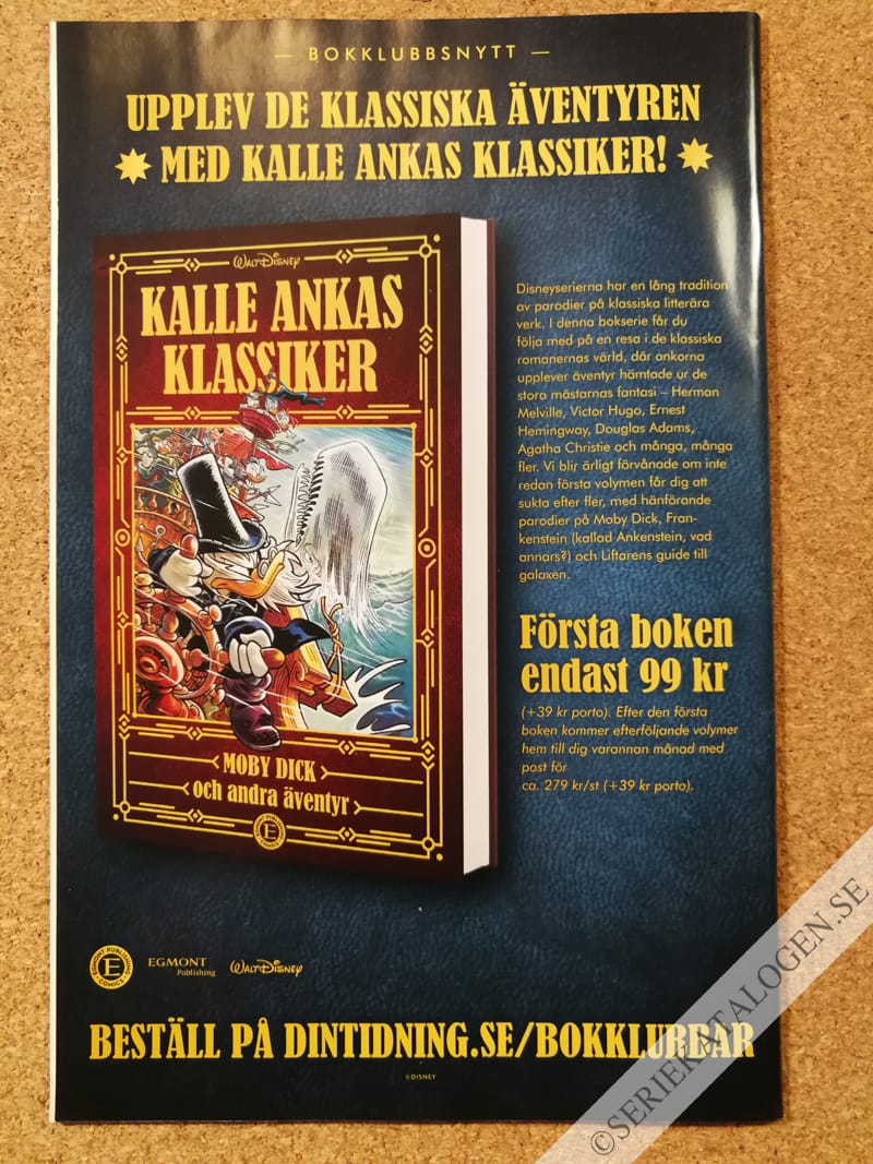 Baksida på Kalle Anka & C:o skollov presenterar: Julkul (2019)