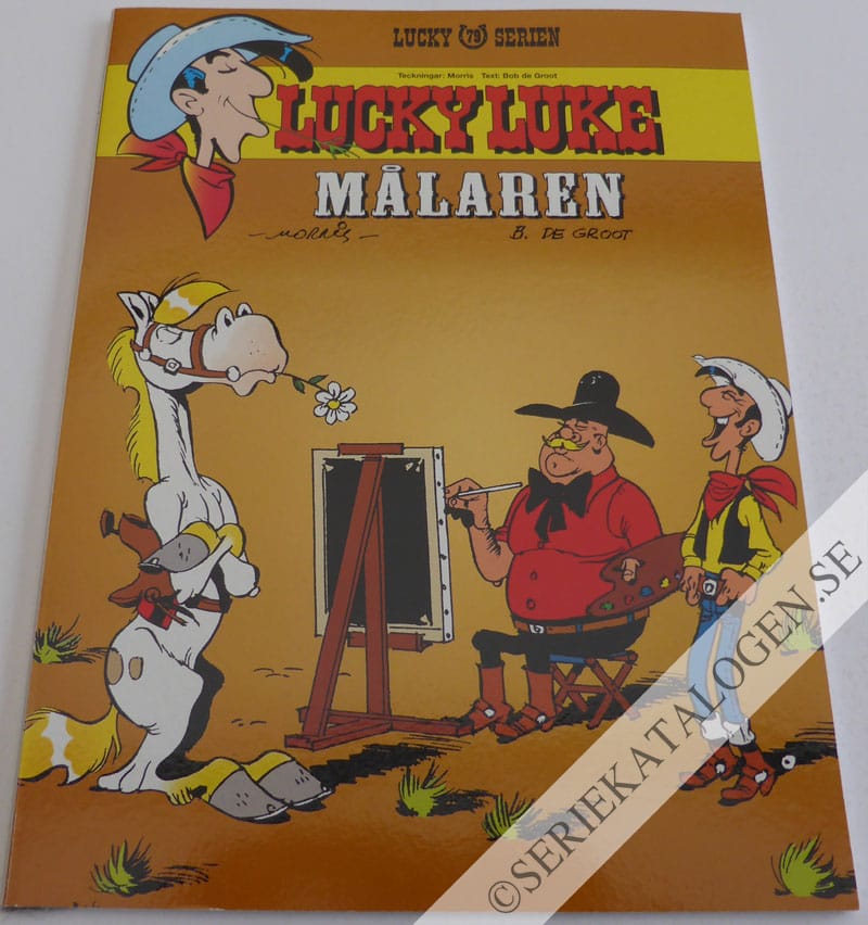 Framsida på Lucky Lukes äventyr #79 - Målaren (2001)