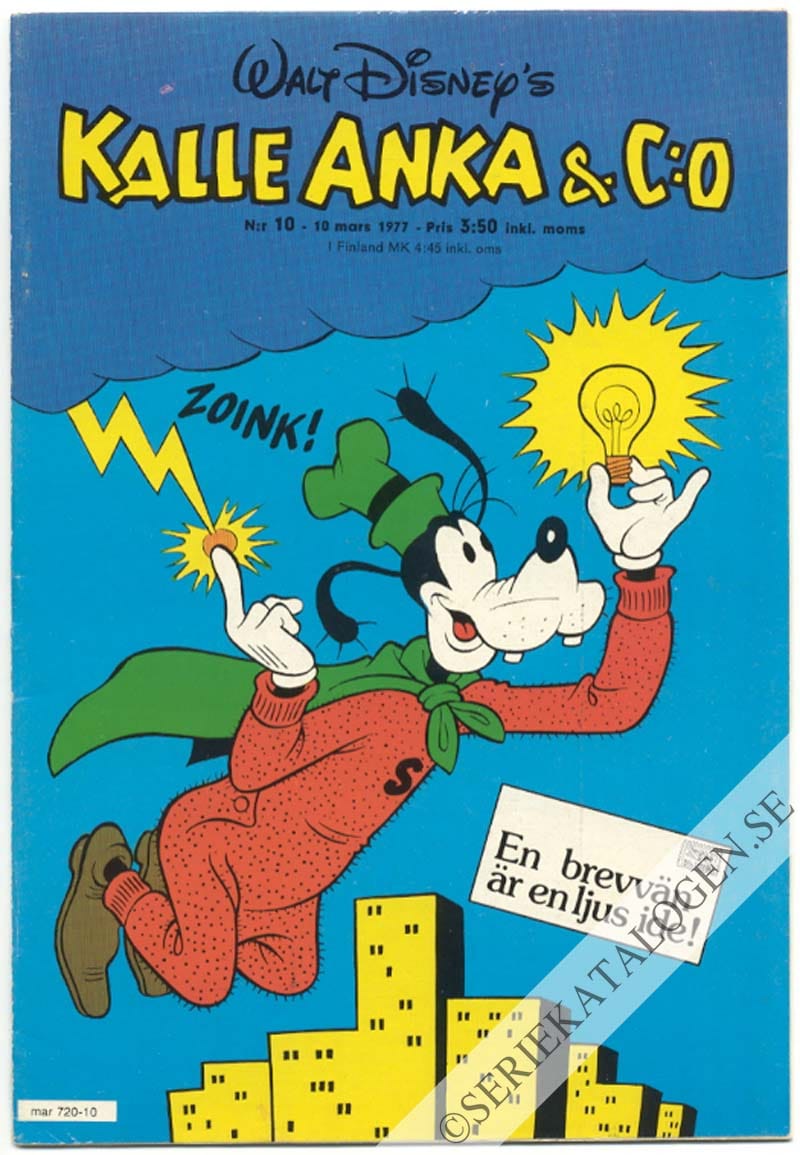 Framsida på Kalle Anka & C:o #10 (1977)