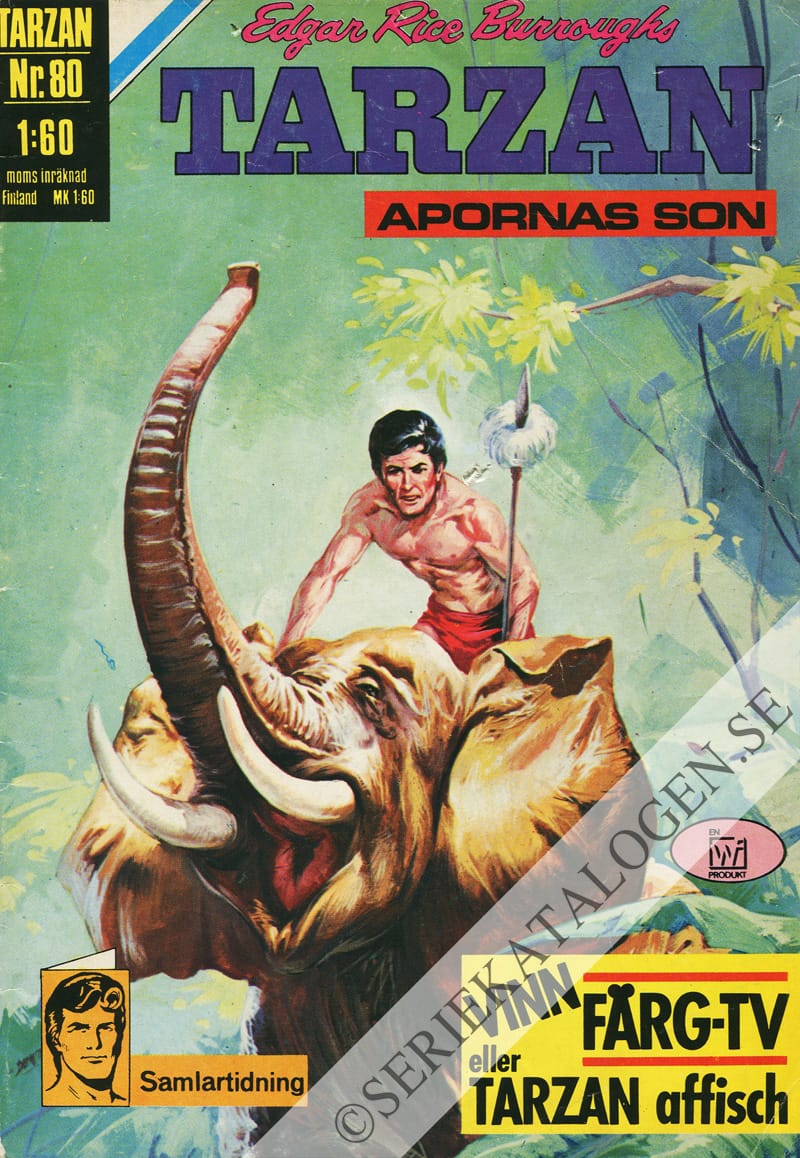 Framsida på Tarzan #80 (1971)