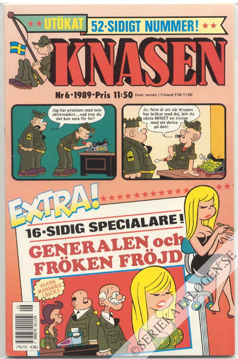 Framsida på Knasen #6 (1989)