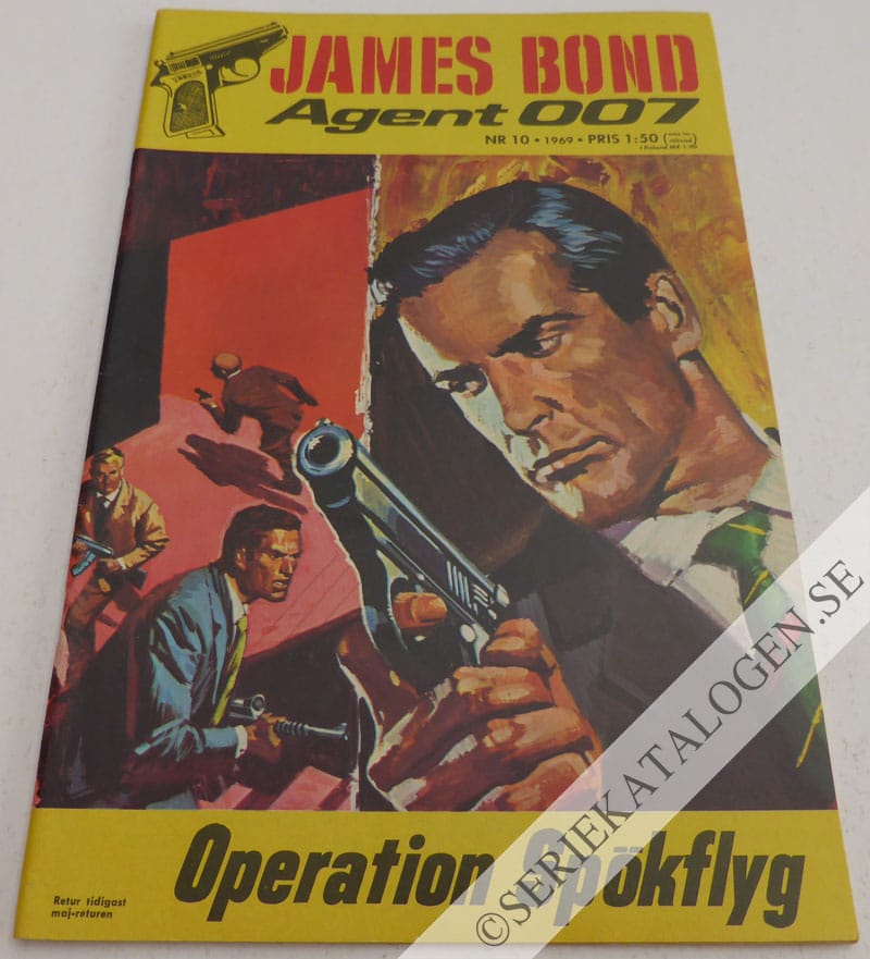 Framsida på James Bond agent 007 Operation Spökflyg (1969)