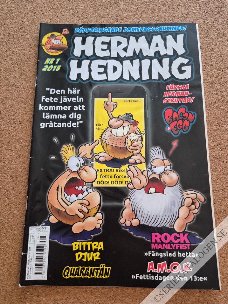 Framsida på Herman Hedning #1 (2015)