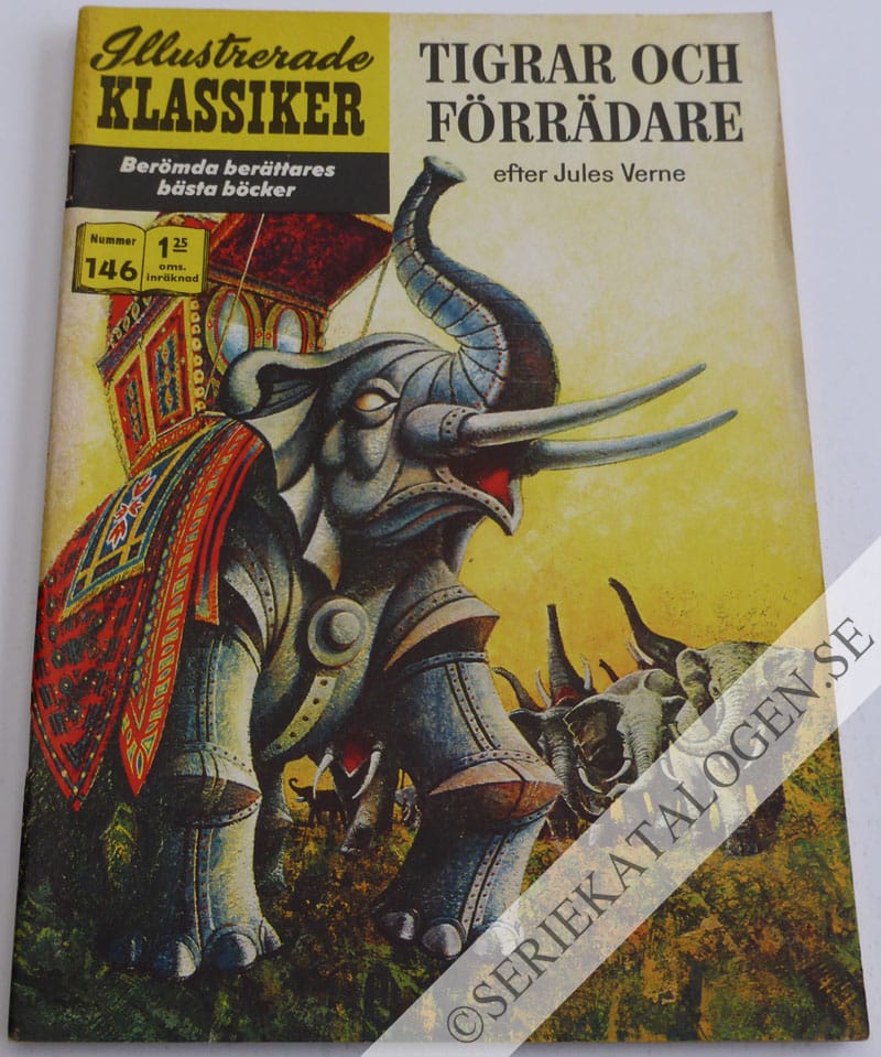 Framsida på Illustrerade Klassiker #146 - Tigrar och förrädare (1962)
