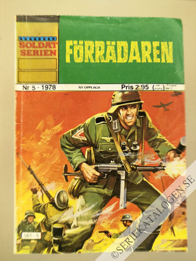 Framsida på Soldatserien #5 - Förrädaren (1978)