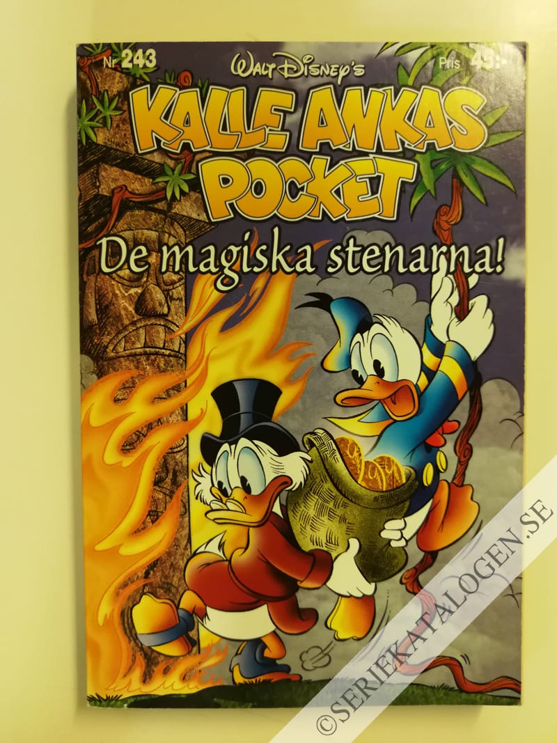 Framsida på Kalle Ankas pocket #243 - De magiska stenarna! (2000)