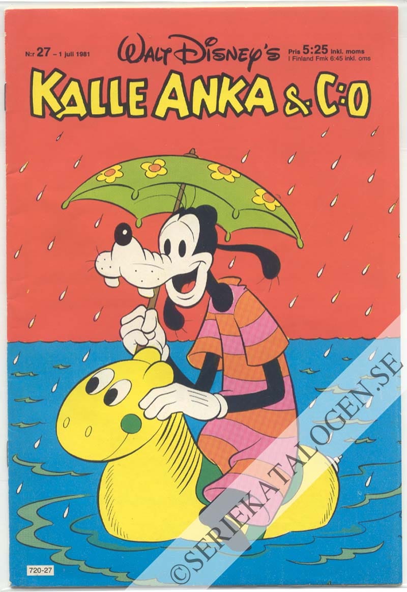 Framsida på Kalle Anka & C:o #27 (1981)