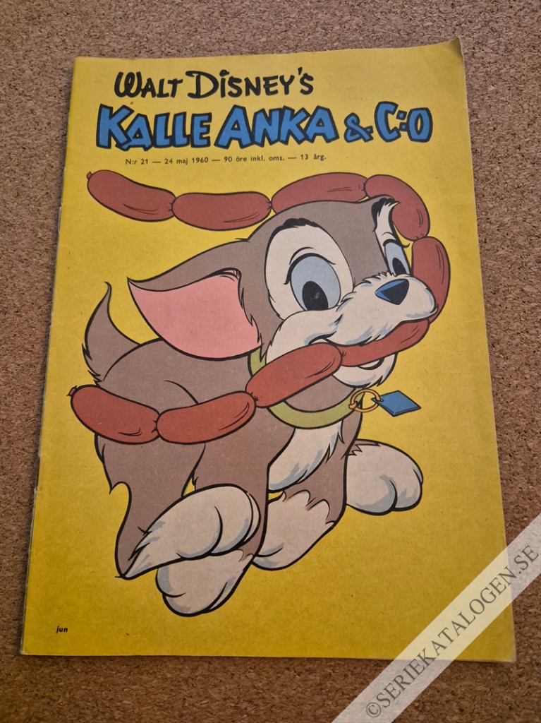 Framsida på Kalle Anka & C:o #21 (1960)