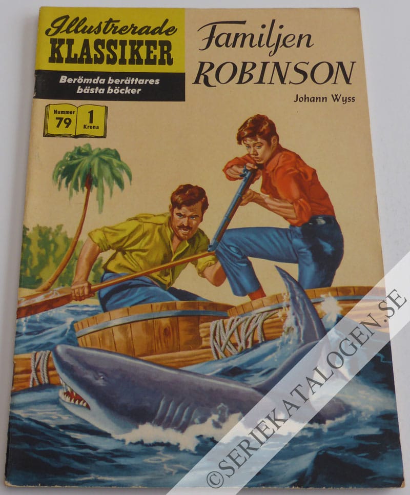 Framsida på Illustrerade Klassiker #79 - Familjen Robinson (1959)