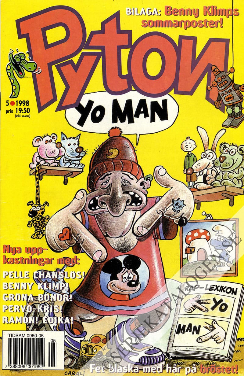 Framsida på Pyton #5 (1998)