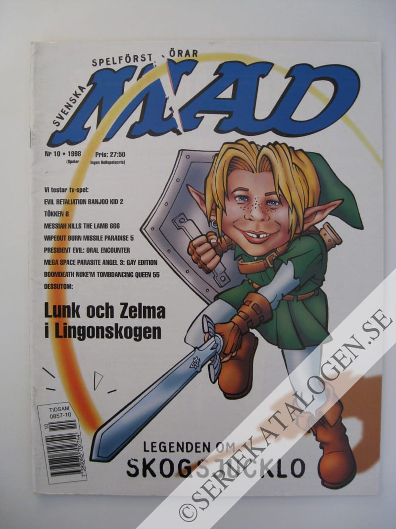 Framsida på Svenska MAD #10 (1998)