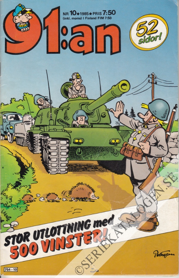 Framsida på 91:an #10 (1985)