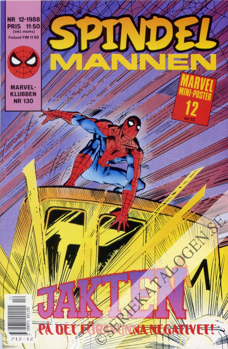 Framsida på Spindelmannen #12 (1988)