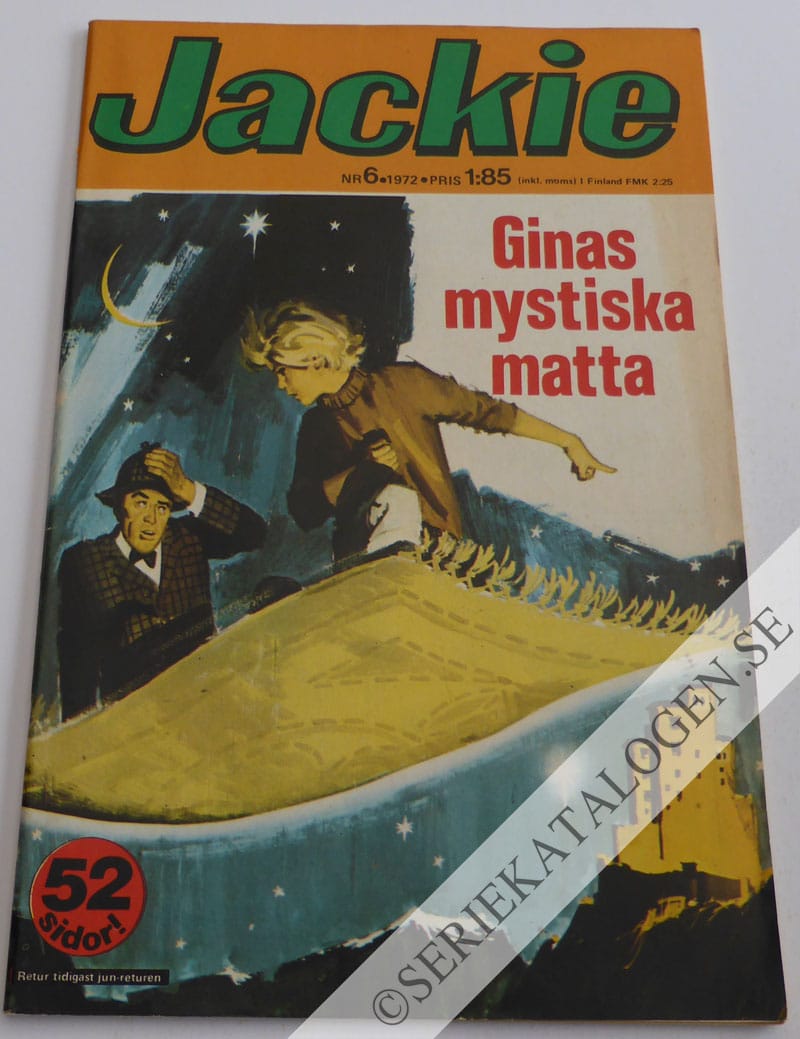 Framsida på Jackie #6 (1972)