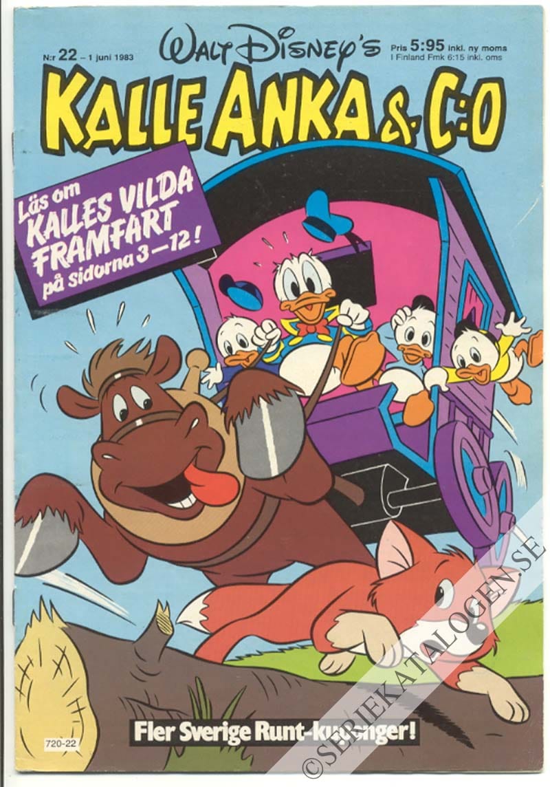 Framsida på Kalle Anka & C:o #22 (1983)