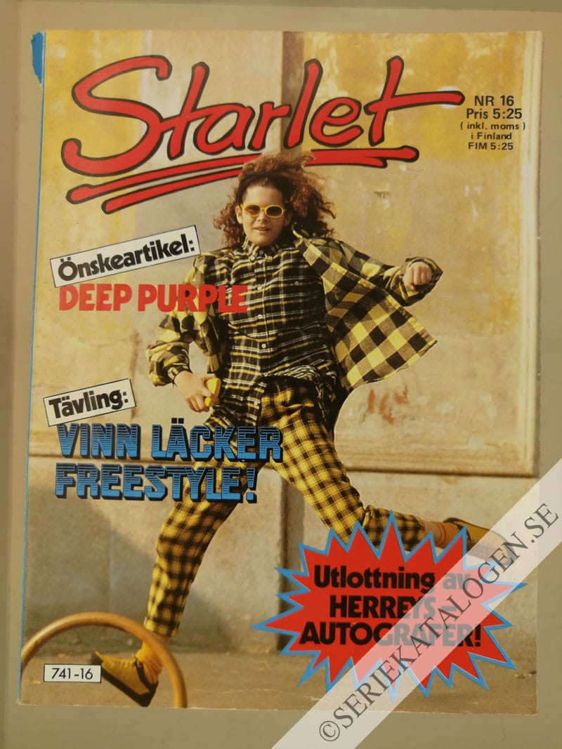 Framsida på Starlet #16 (1985)