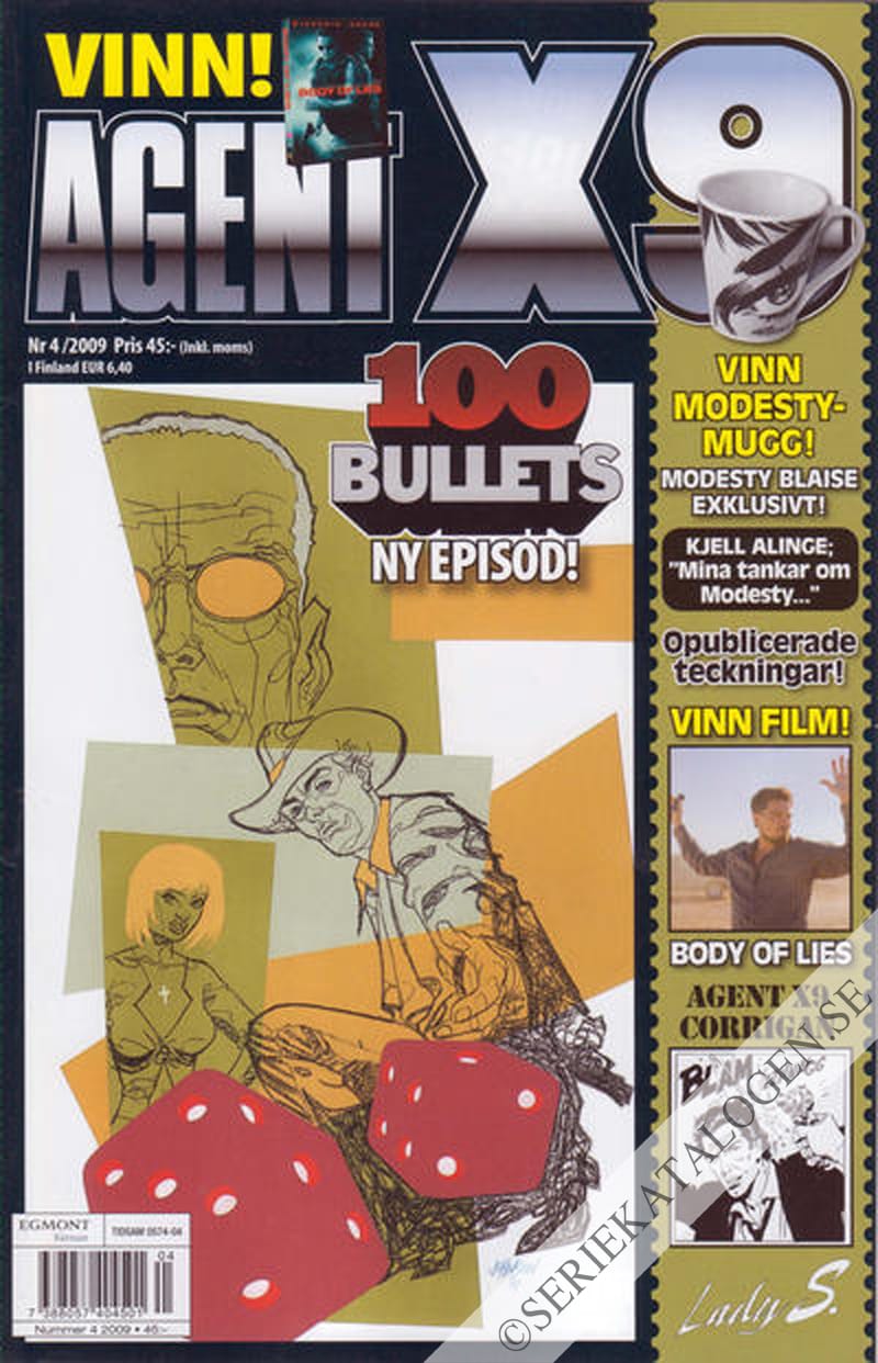 Framsida på Agent X9 #4 (2009)