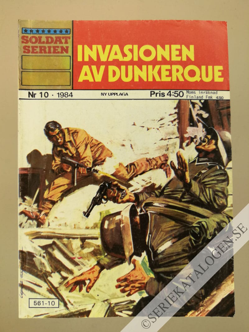 Framsida på Soldatserien #10 - Invasionen av Dankerque (1984)
