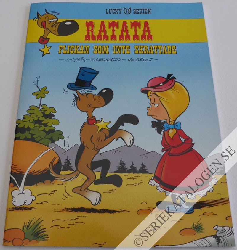 Framsida på Lucky Lukes äventyr #78 - Ratata - flickan som inte skrattade (2001)