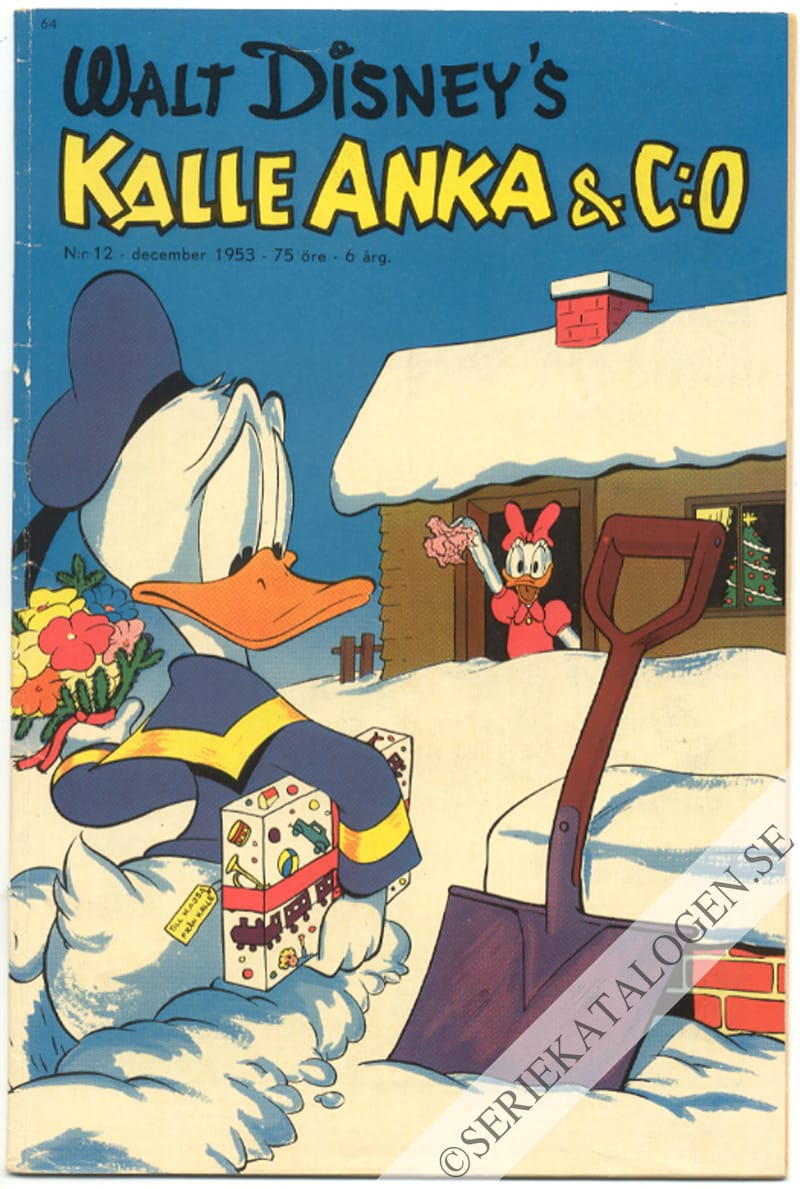 Framsida på Kalle Anka & C:o #12 (1953)