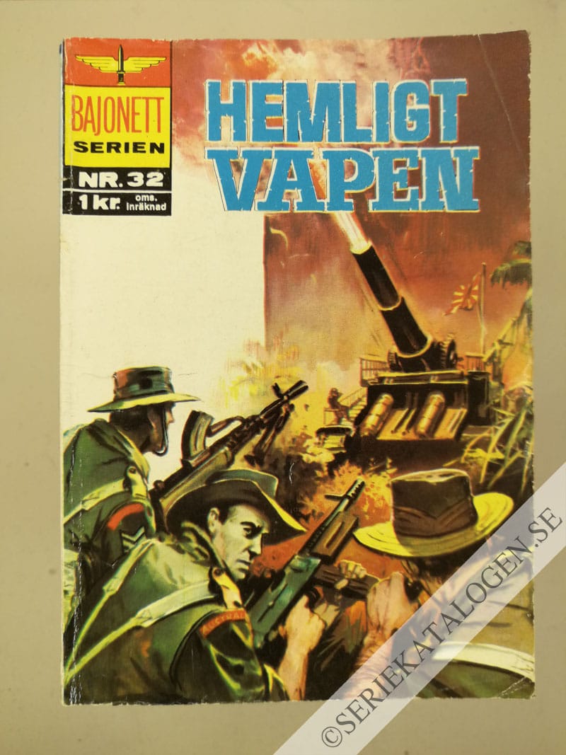 Framsida på Bajonettserien Hemligt vapen (1967)