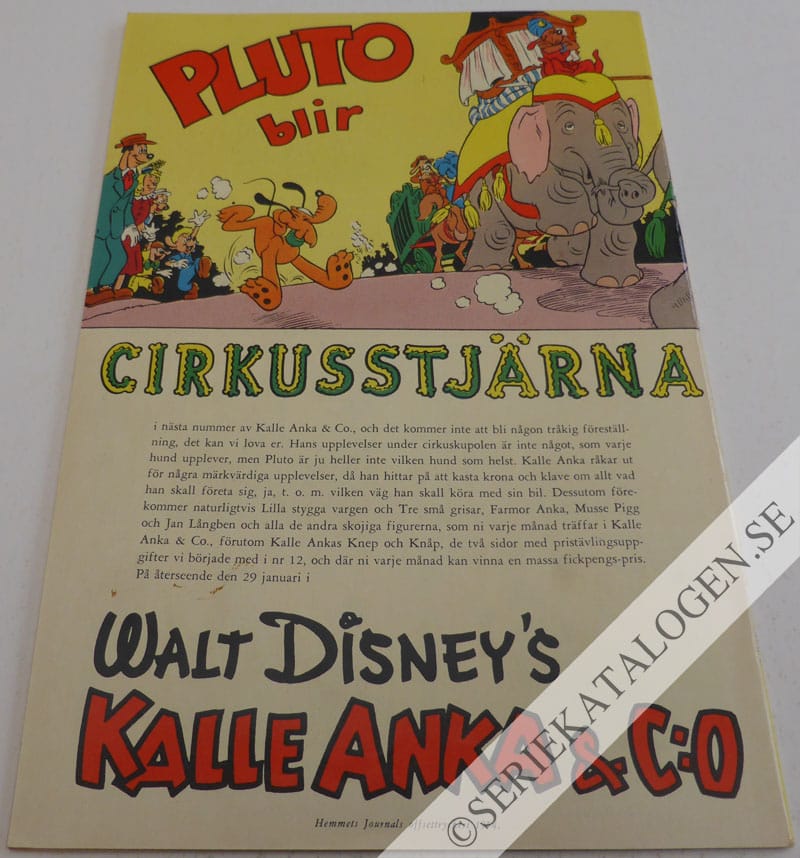 Baksida på Den finurlige Farbror Joakim (1954)